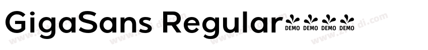 GigaSans Regular字体转换